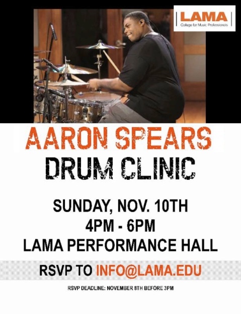 LAMA - Aaron Spears drum clinic